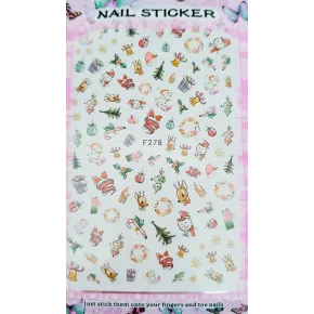 Self adhesive Christmas Stickers - F278