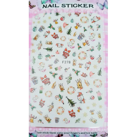 Self adhesive Christmas Stickers - F278