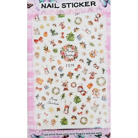 Self adhesive Christmas Stickers - F279