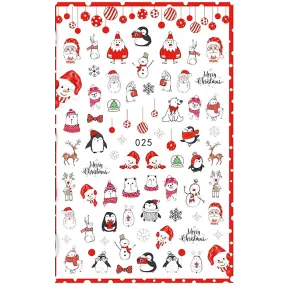 Świąteczne naklejki samoprzylepne - 025