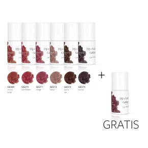 PB Nails Collection MELANCHOLY 6x10ml + FREE
