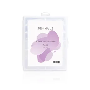 PB Nails Dual Forms 120pcs - Ballerina Shape