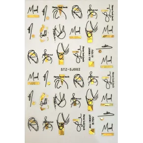 Samoprzylepne ZŁOTE NAKLEJKI 02