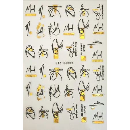 Self Adhesive GOLD STICKER 02