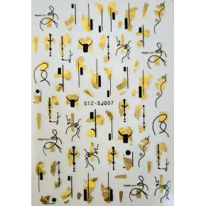Self Adhesive GOLD STICKER 07