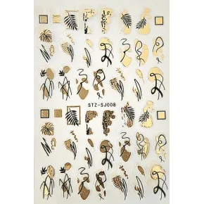 Self Adhesive ROSE GOLD STICKER 08