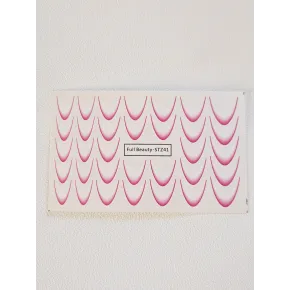 Ombre French Stickers - PINK