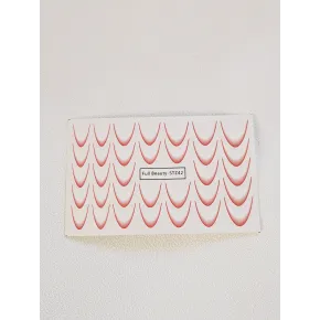 Ombre French Stickers - RED