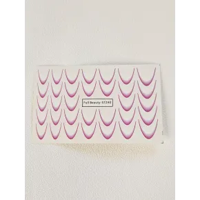 Ombre French Naklejki  - FIOLETOWE