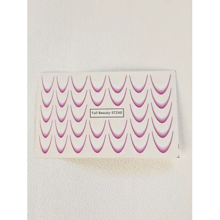 Ombre French Stickers  - PURPLE