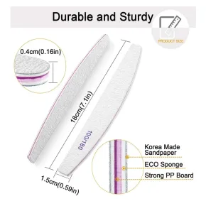 Professional Nail Files 100/180 & 180/240 | AH BEAUTY UK