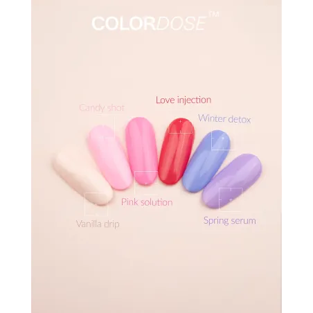 Zestaw Color Dose PB Nails - 6x8ml Lakiery Hybrydowe | AH Beauty