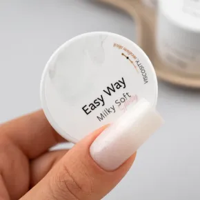 PB Nails Easy Way Milky Soft Glossy – Shimmer Builder Gel