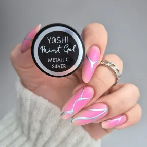 Yoshi Paint Gel Metallic Silver – Srebrny 5ml | AH Beauty